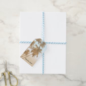 Golden Bronze Palms Beach Ombre Palmen Party Geschenkanhänger (Mit Garn)