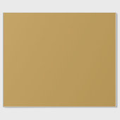 Golden Bronze Solid Color Geschenkpapier (Flach)