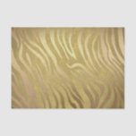 Golden Bronze Zebra Print Jungle Safari Glam Seidenpapier<br><div class="desc">Gewebepapier</div>