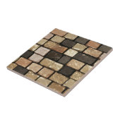 Golden Brown Brick Muster Fliese (Seite)