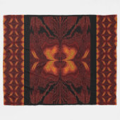 Golden Brown Butterfly Fleecedecke (Vorderseite (Horizontal))