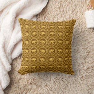 Golden Brown Byzantine Kissen