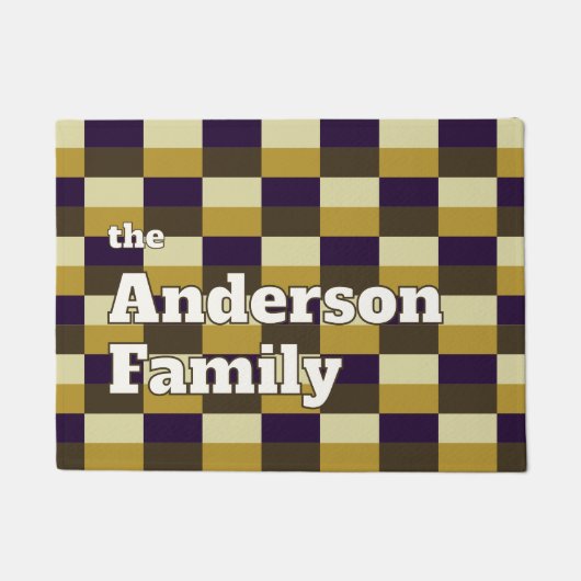 Golden Brown Color Combination Fußmatte (Vorderseite)