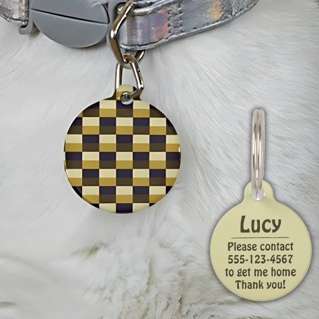 Golden Brown Color Combination Haustiermarke (Von Creator hochgeladen)