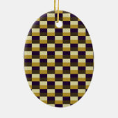 Golden Brown Color Combination Keramik Ornament (Hinten)