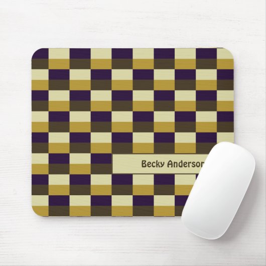 Golden Brown Color Combination Mousepad (Mit Mouse)
