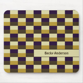 Golden Brown Color Combination Mousepad