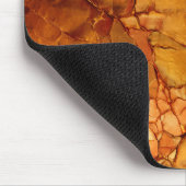 Golden Brown Cracked Textures Mousepad (Ecke)