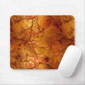 Golden Brown Cracked Textures Mousepad (Mit Mouse)