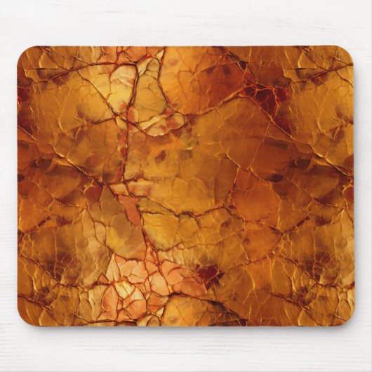 Golden Brown Cracked Textures Mousepad (Vorne)