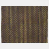 Golden Brown Dekorationsmuster Fleecedecke (Vorderseite (Horizontal))