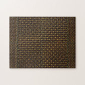 Golden Brown Dekorationsmuster Puzzle (Horizontal)