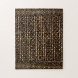 Golden Brown Dekorationsmuster Puzzle