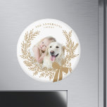 Golden Brown Einfaches Weihnachtskraut-Foto Magnet<br><div class="desc">Holiday Foto Magnet mit einem einfachen Weihnachtskranz. Für eine weiter gehende Anpassung dieses Designs klicken Sie bitte auf die Schaltfläche "DESIGN TOOL" oben!</div>