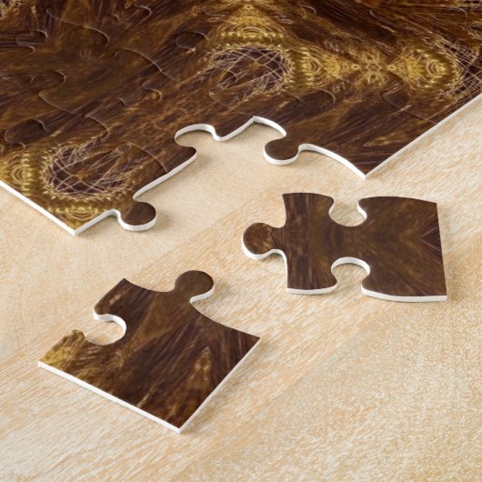 Golden Brown Geometric Art Jigsaw Puzzles (Seite)