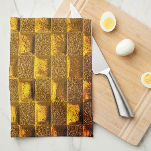 Golden Brown Geschirrtuch (Viertel Falte)