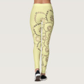 Golden-Brown Mandala Leggings (Rückseite)