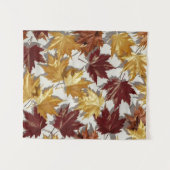 Golden Brown Maple Leaf Muster Wandteppich (Vorderseite (Horizontal))