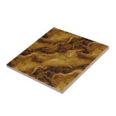 Golden Brown Marmor Texture Fliese (Seite)