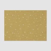 Golden Brown Star Muster Seidenpapier (Vorderseite)