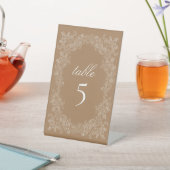 Golden Brown Vintag Botanic Kranz Sockelschild (In SItu)