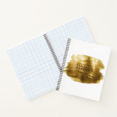 Golden Brush Fox Notizblock (Innenseite)