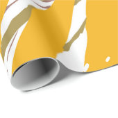 Golden Brush Geschenkpapier (Rolleneckpunkt)