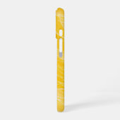 Golden Brushstrokes Phone Case iPhone 16 Hülle (Linke Seite)