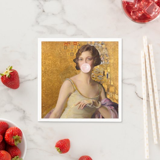 Golden Bubble Gummi Diva Serviette (Beispiel)