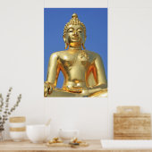 Golden Buddha Chiang Rai Thailand Poster (Küche)