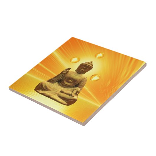 Golden Buddha Fliese (Seite)