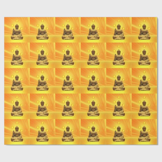 Golden Buddha Geschenkpapier (Flach)