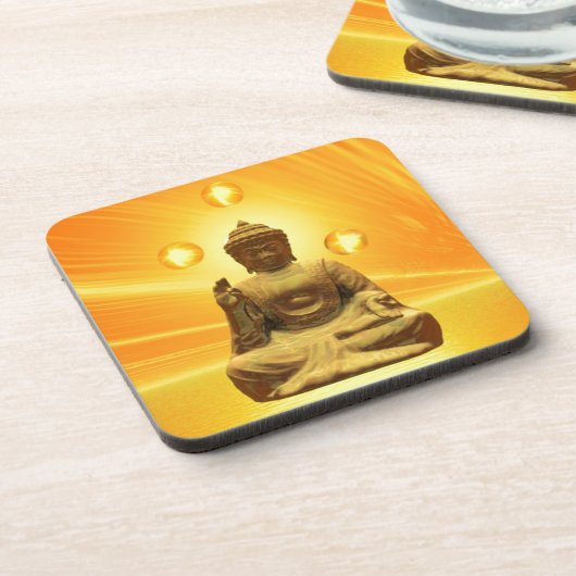 Golden Buddha Getränkeuntersetzer (Linke Seite)
