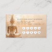 Golden Buddha Heart Salon 10 Visit Loyalty Card Treuekarte (Rückseite)