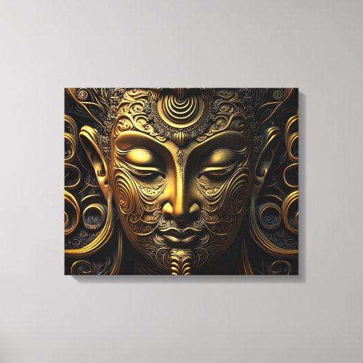 Golden Buddha Leinwanddruck (Vorderseite)