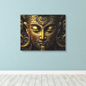 Golden Buddha Leinwanddruck (Insitu (Holzboden))