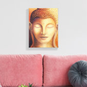 Golden Buddha Leinwanddruck (Insitu (Wohnzimmer))