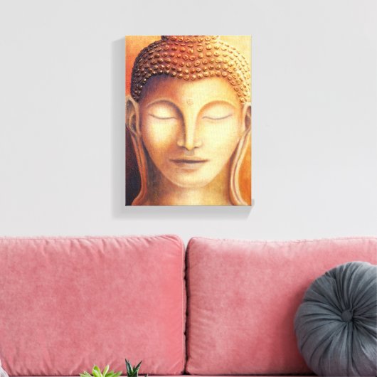 Golden Buddha Leinwanddruck (Insitu (Wohnzimmer))