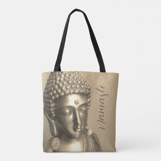 Golden Buddha Namaste Tasche (Rückseite)