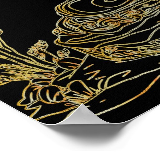 Golden Buddha Poster (Ecke)