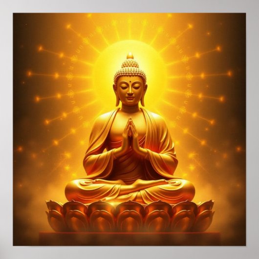 Golden Buddha Poster (Vorne)