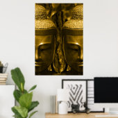 Golden Buddha Poster Print (Heimbüro)