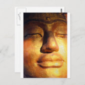 Golden Buddha Postkarte (Vorne/Hinten)