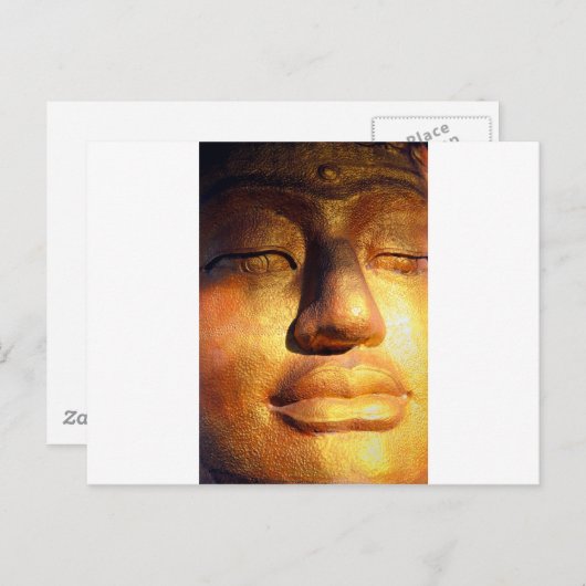 Golden Buddha Postkarte (Vorne/Hinten)