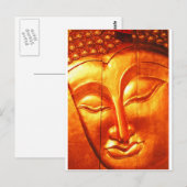 Golden Buddha Postkarte (Vorne/Hinten)