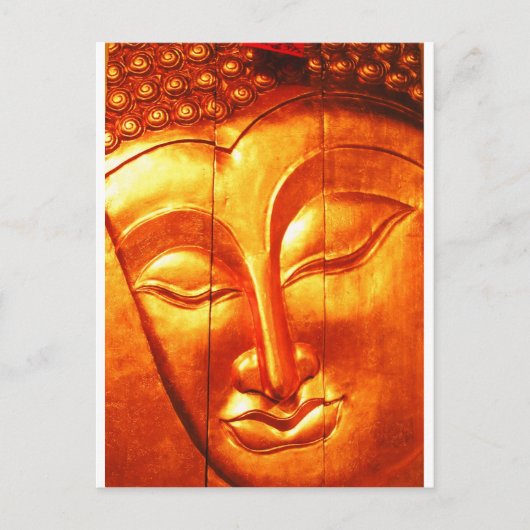 Golden Buddha Postkarte (Vorderseite)