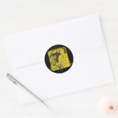 Golden Buddha Runder Aufkleber (Umschlag)