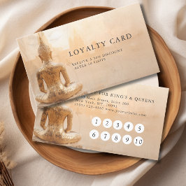 Golden Buddha Salon 10 Visit Loyalty Card Treuekarte