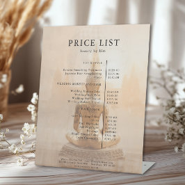 Golden Buddha Salon Price List Sockelschild