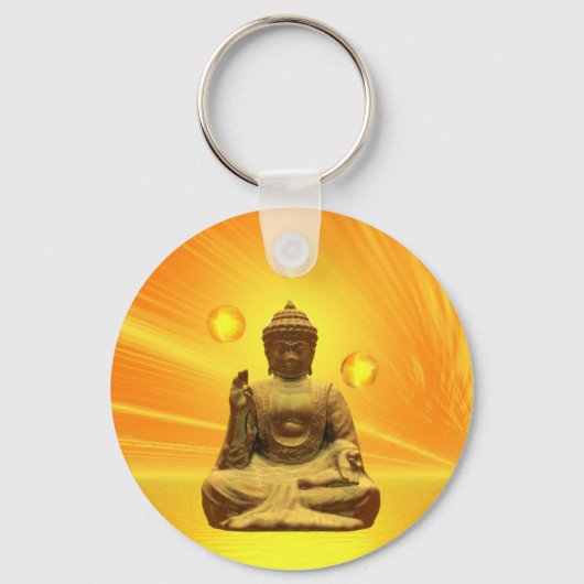 Golden Buddha Schlüsselanhänger (Vorderseite)